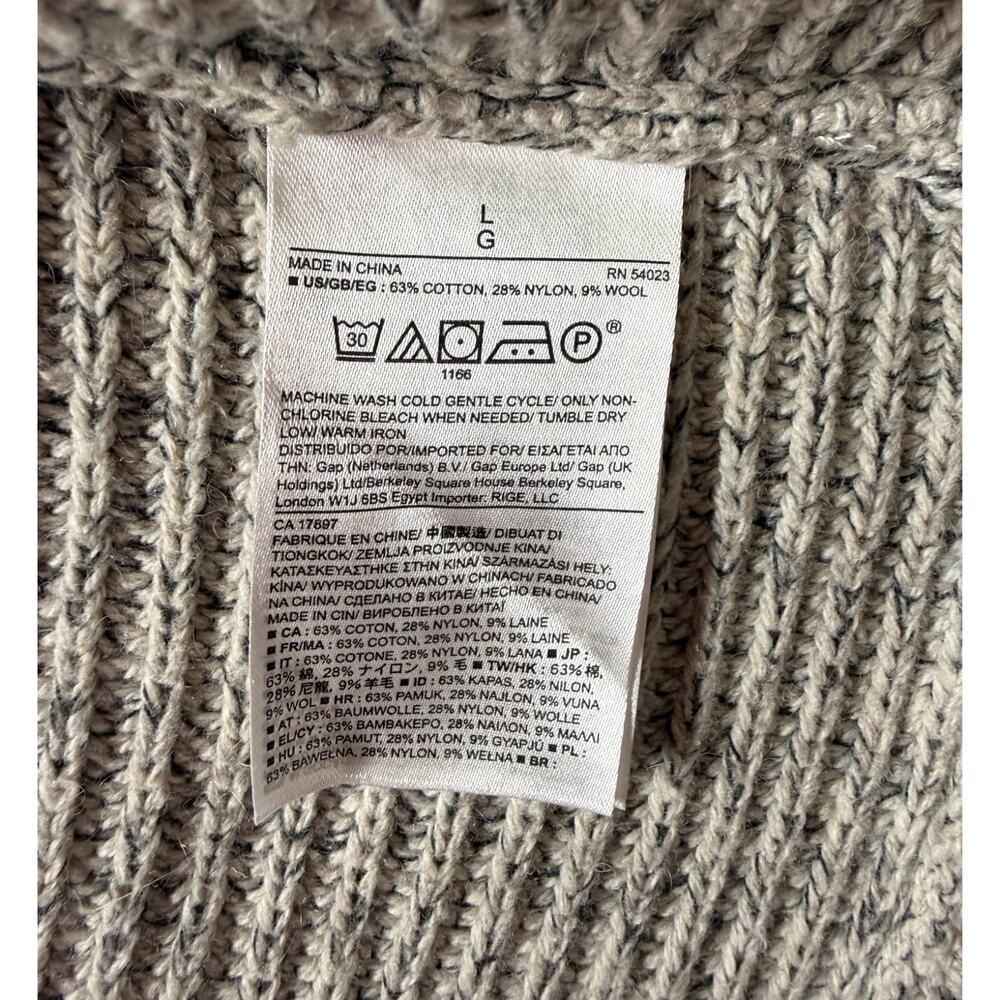 Banana Republic Hooded Wool Blend Thick Long Sleeve Cardigan with Pockets Large - Picture 5 of 6